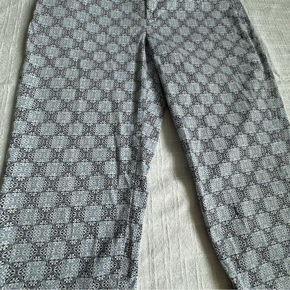 Dockers Womens Capri Blue White Cotton Pants Pockets SZ 10 - Picture 5 of 11